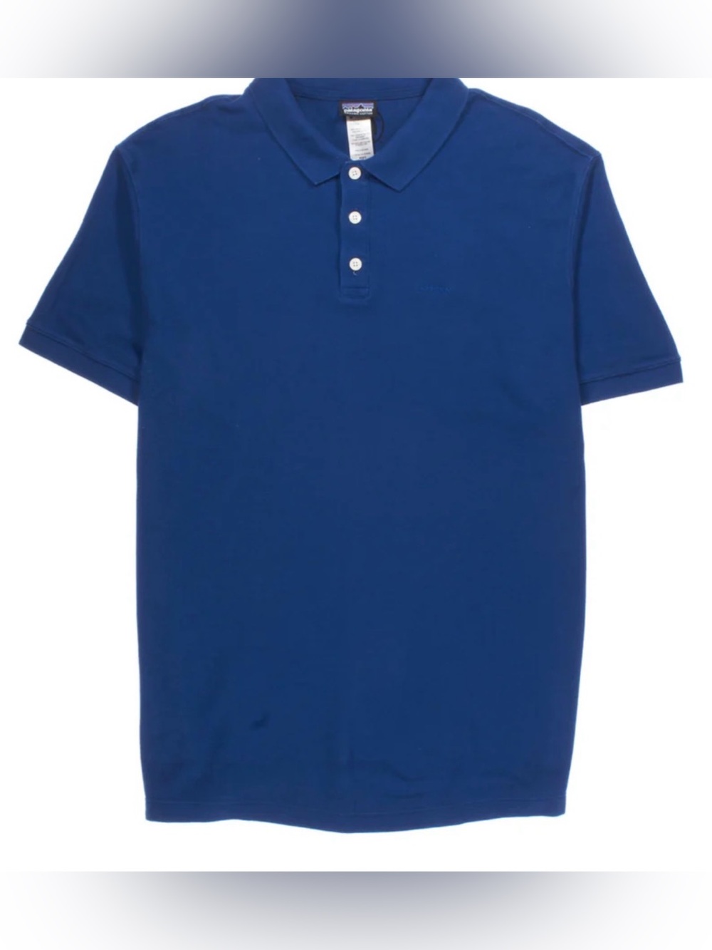 Classic Men's Navy yPolo Shirt with Three-Button Placket Patagonia